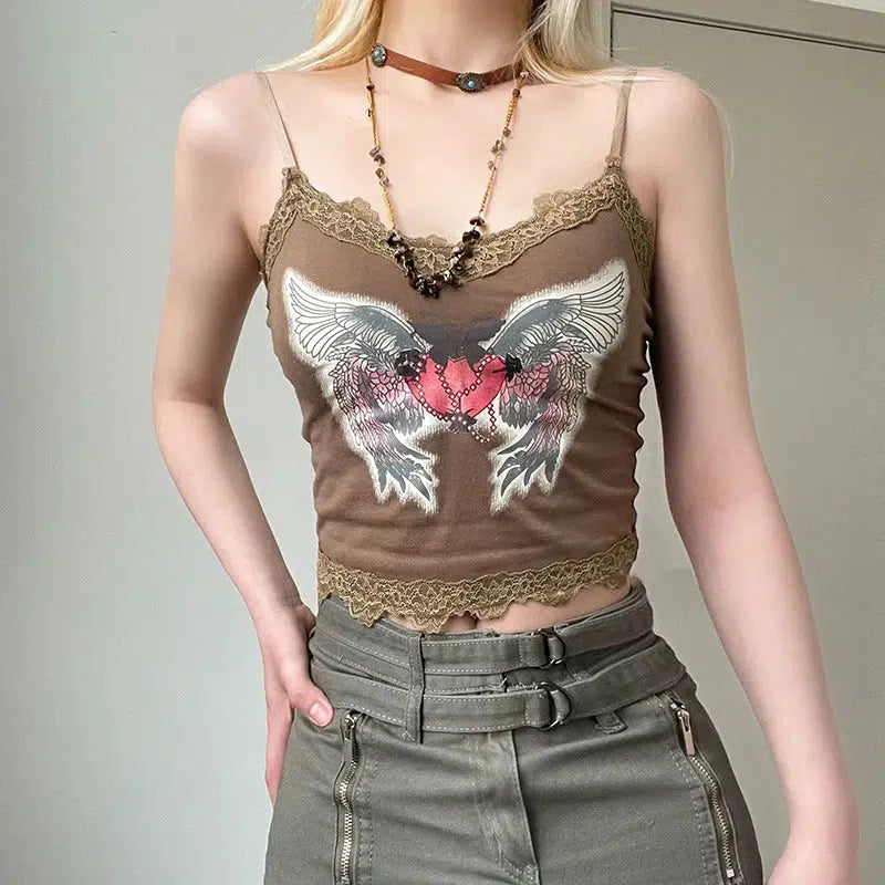 Pydshop Fairy Grunge Angel Wings Top