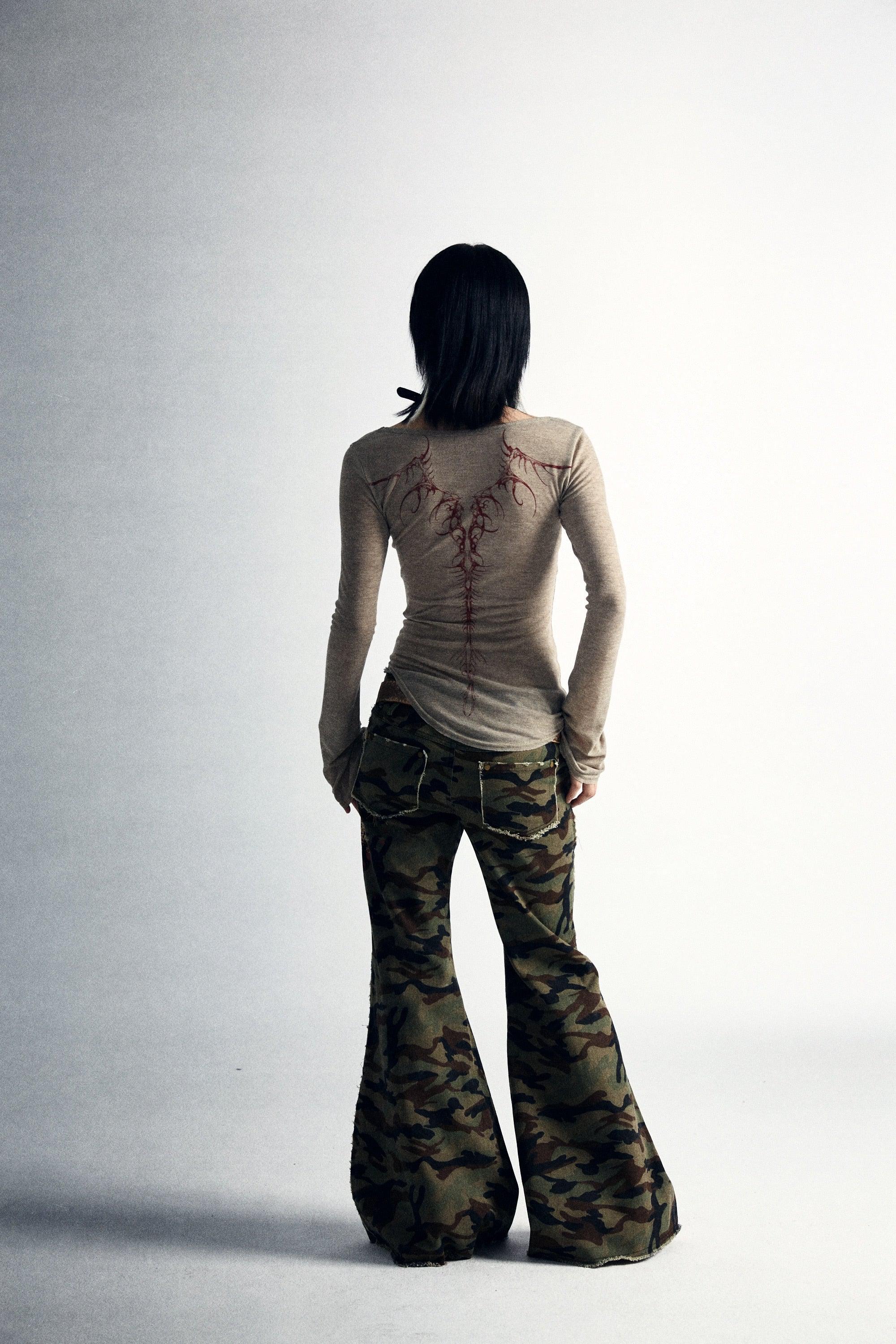 Pydshop Fairy Grunge Back Print Top