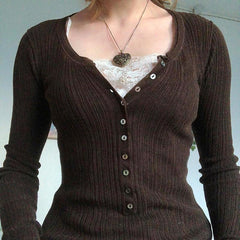 Pydshop Fairy Grunge Button Front Top