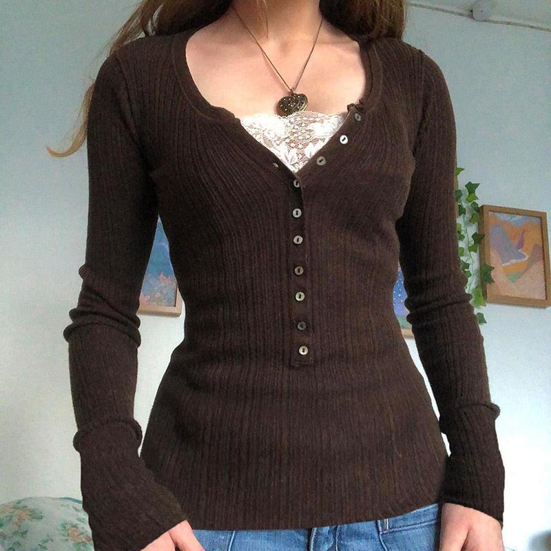 Pydshop Fairy Grunge Button Front Top
