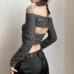 Pydshop Fairy Grunge Detachable Sleeve Halter Top