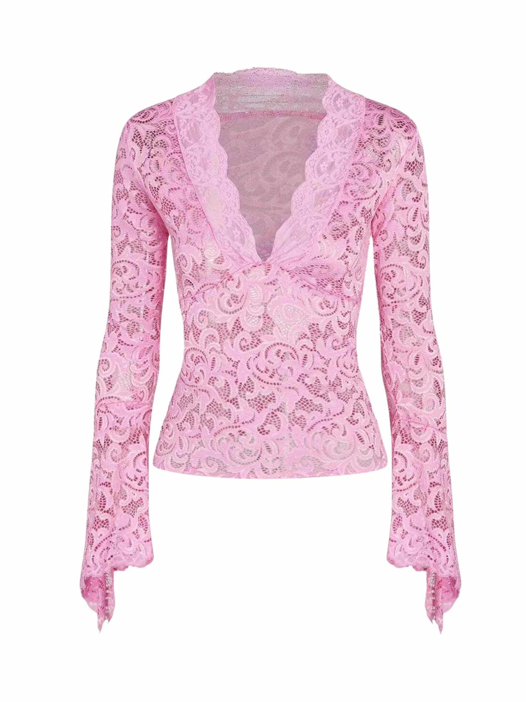 Pydshop Kristel Long Sleeve Lace Top