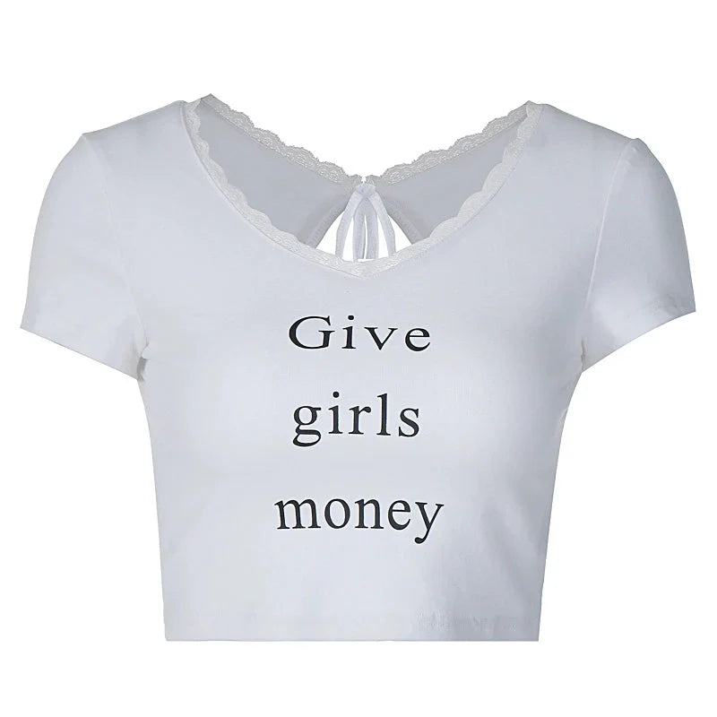Pydshop Give Girls Money Crop Top