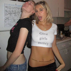 Pydshop Give Girls Money Crop Top