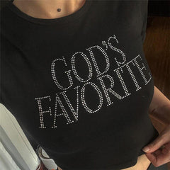Pydshop God's Favorite Crop Top