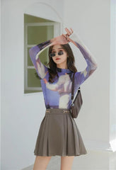 Pydshop Graphic Women Printed Mesh Top