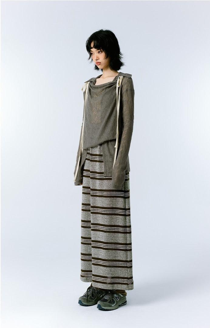 Pydshop Grunge Asymmetric Long Sleeve Lace Top