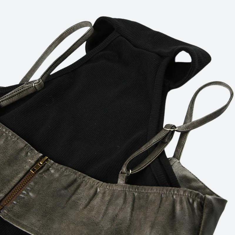 Pydshop Grunge Crop Halter Top