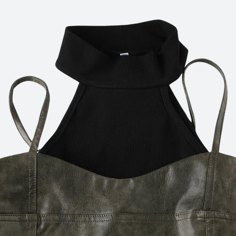 Pydshop Grunge Crop Halter Top