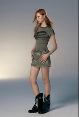 Pydshop Grunge Distressed Detail Ribbed Top