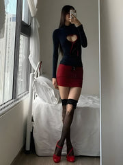 Pydshop Heart Cut Out Bow Top