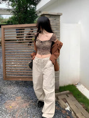 Pydshop Leopard Bodycon Crop Top