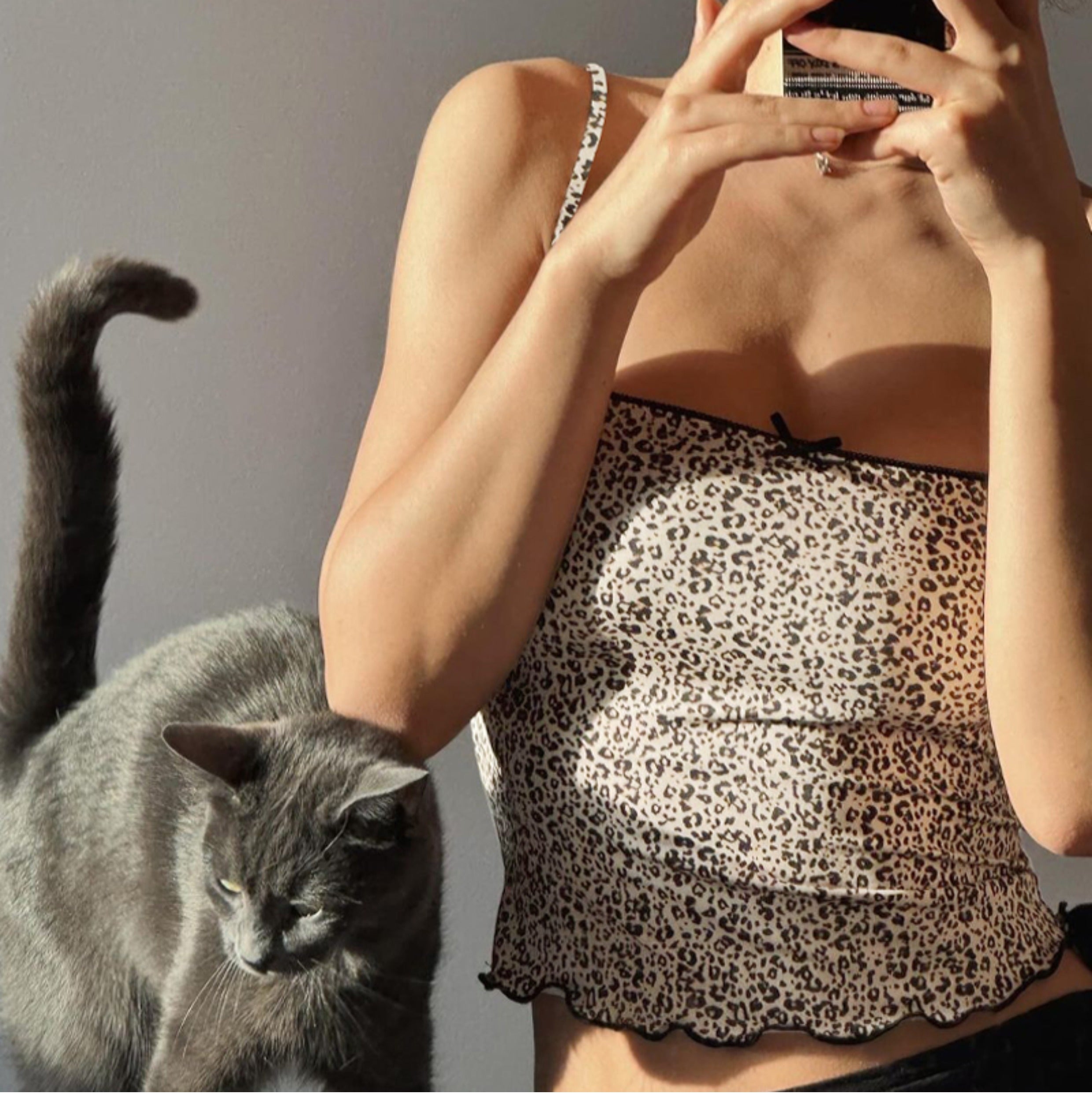Pydshop Amberly Leopard Print Top