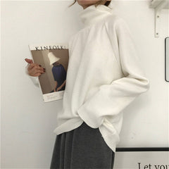 Pydshop clothes 2024 Autumn and Winter De Velvet Fabric Basic Loose Long-Sleeved T-shirt Women's Raglan Sleeve Top Bottoming Shirt