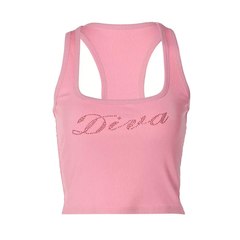 Pydshop Diva Letter Print Crop Top