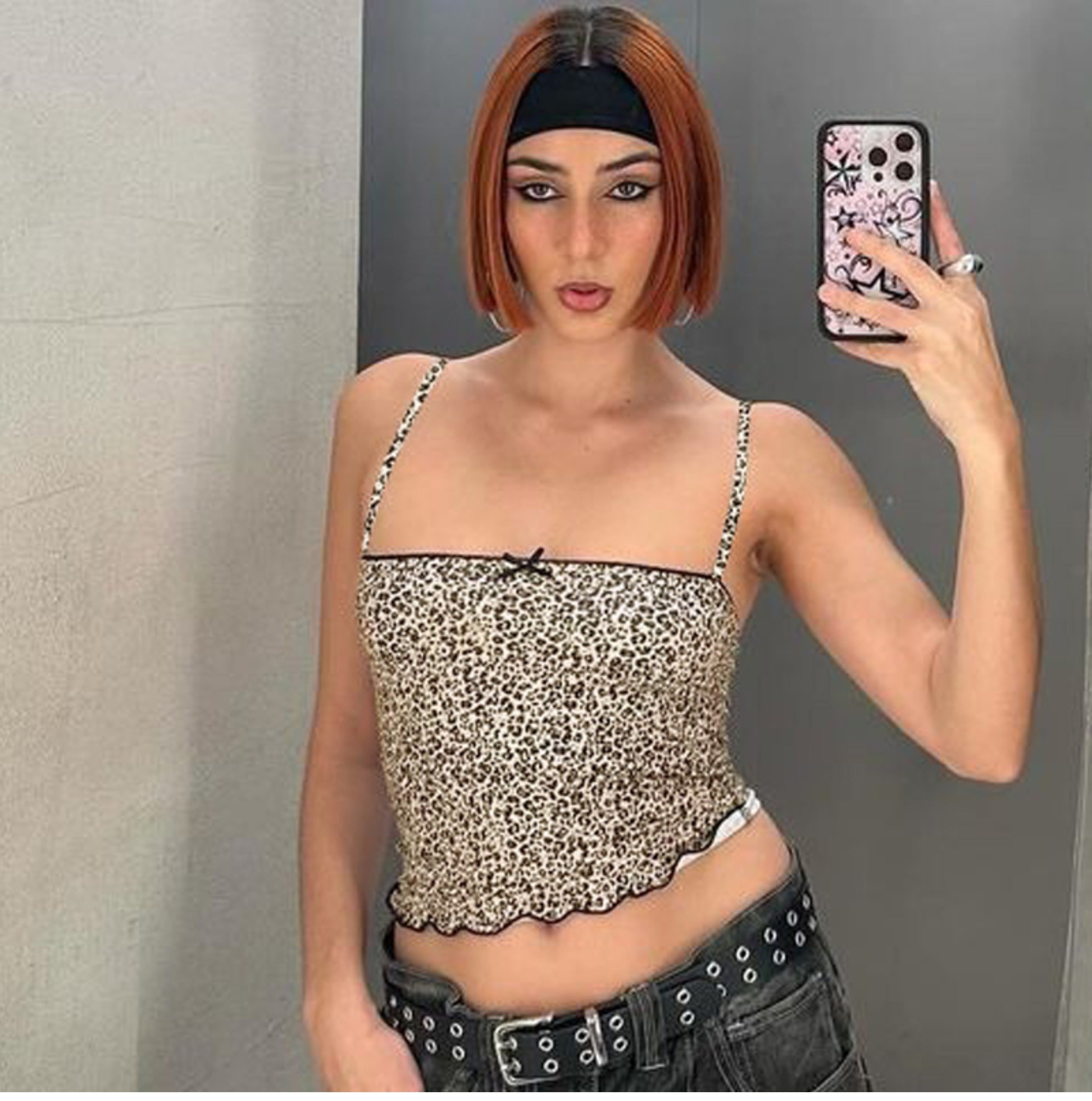 Pydshop Amberly Leopard Print Top