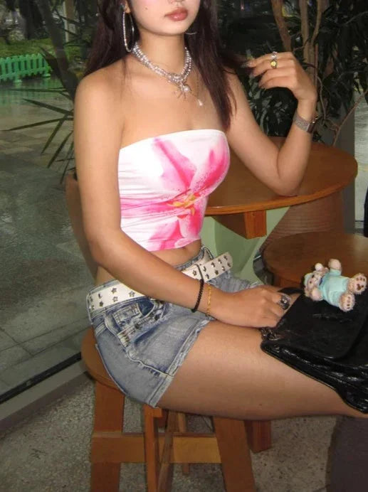 Pydshop Alexys Lace Strapless Top