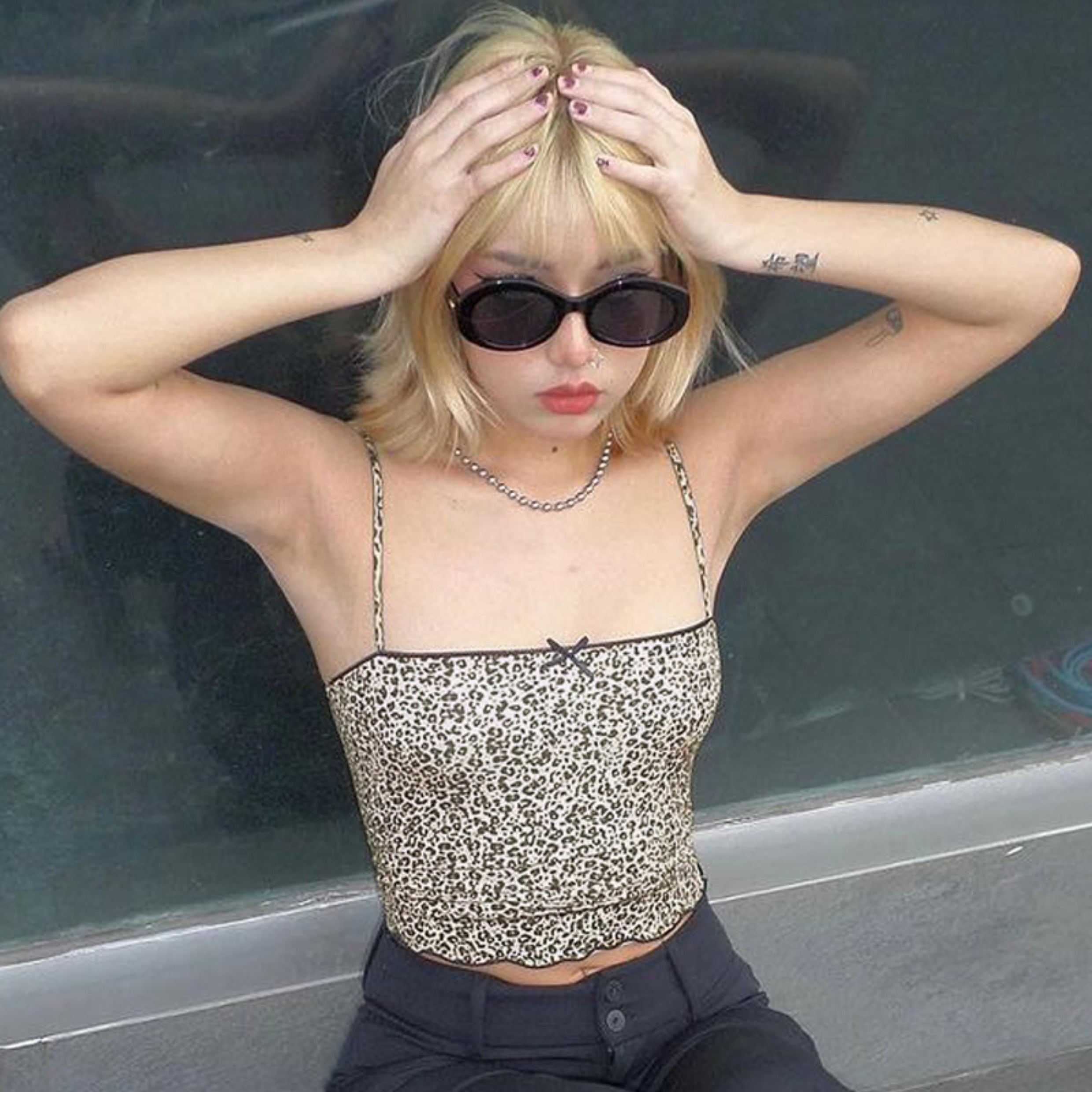 Pydshop Amberly Leopard Print Top