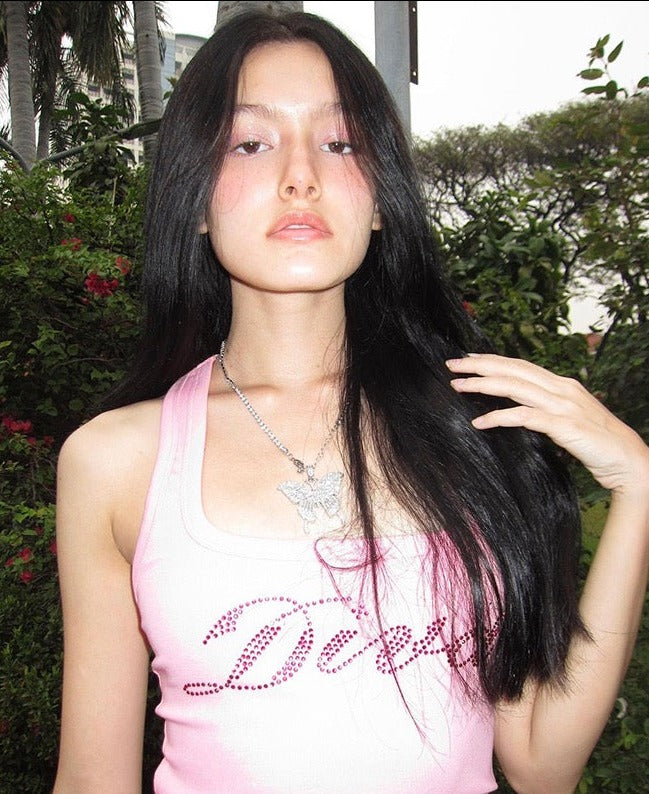Pydshop Diva Letter Print Crop Top