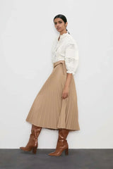 Pydshop White Lace Cotton Floral Embroidery Puff Sleeve Top