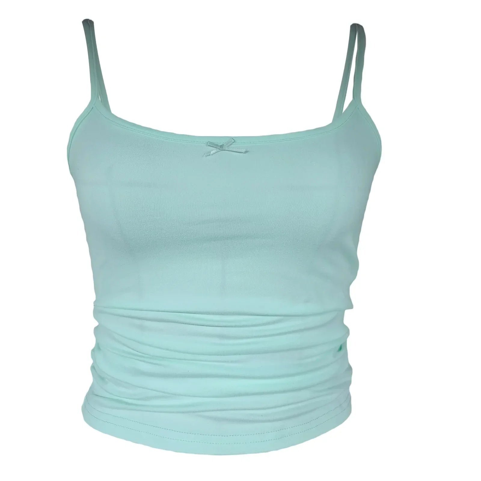 Pydshop Fairy Y2K Coquette Cropped Tops Vintage Women's Vest Summer Slim Fit Camisole Cute Bow 2000s Retro Aesthetic Kawaii Streetwear