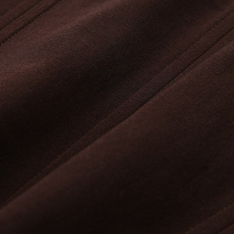 Pydshop – Rückenfreies, ärmelloses Neckholder-Top in Braun