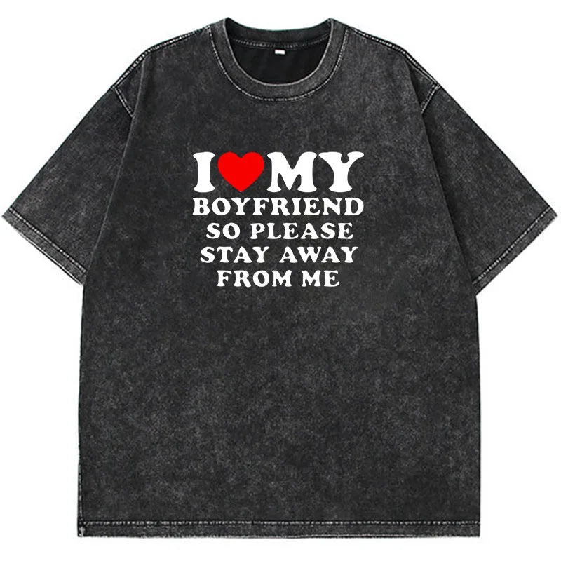 Pydshop Acid Washed Vintage T Shirt Streetwear Hip Hop Punk Harajuku Print T Shirt Women Casual Cotton Short Sleeve Tops Y2k