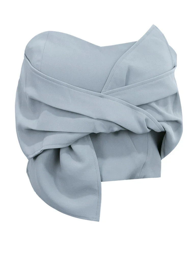 Pydshop Bow Off Shoulder Bustier Tube Top