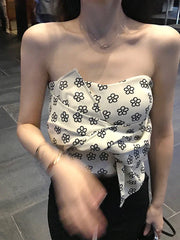 Pydshop Bow Off Shoulder Bustier Tube Top