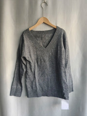 Pydshop Mode Vintage V-ausschnitt Strick Tops Frauen 2024 Frühen Herbst Neue Pullover Mujer Y2k Grunge Slim Fit Langarm Pullovers142411
