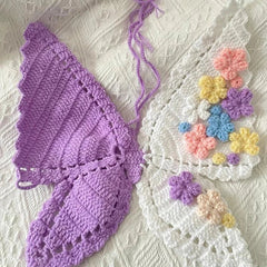 Pydshop Women's Knitted Handwoven Sleeveless Camisole Backless Adjustable Navel Baring Sexy Short Top Butterfly Strappy Top