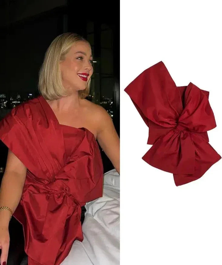 Pydshop Bow One Showlder Irregular Solid Top