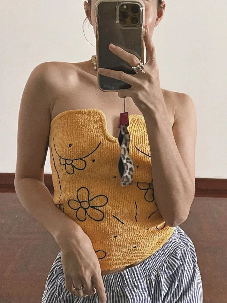 Pydshop Floral Tube Top