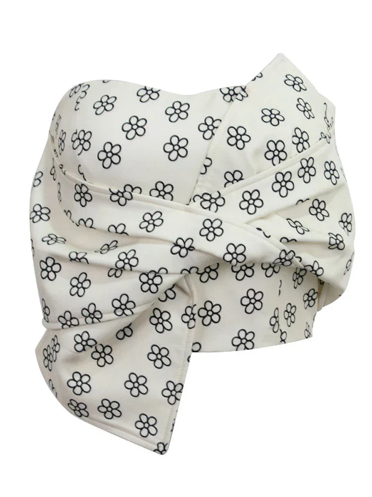 Pydshop Bow Off Shoulder Bustier Tube Top