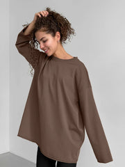 Pydshop Basic O-neck 100% Cotton T Shirt Women Loose Oversized Pullover Chic Cusual Tees Female Tops Girl Clothing 11 Colors