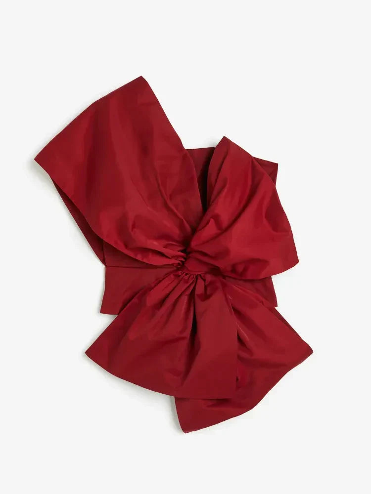Pydshop Bow One Showlder Irregular Solid Top