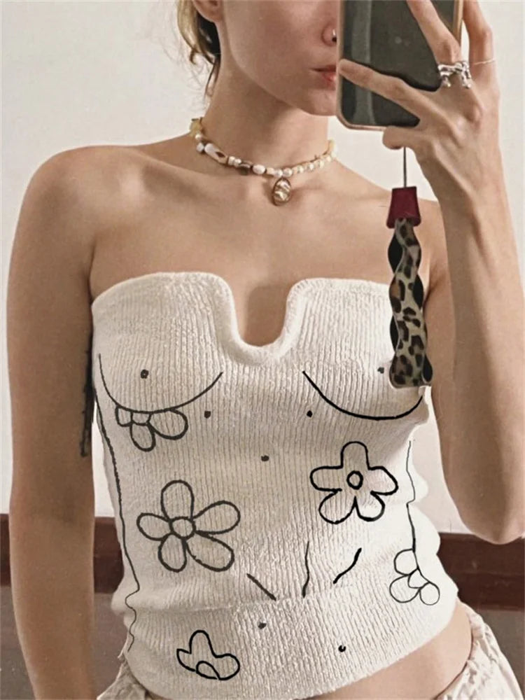 Pydshop Floral Tube Top