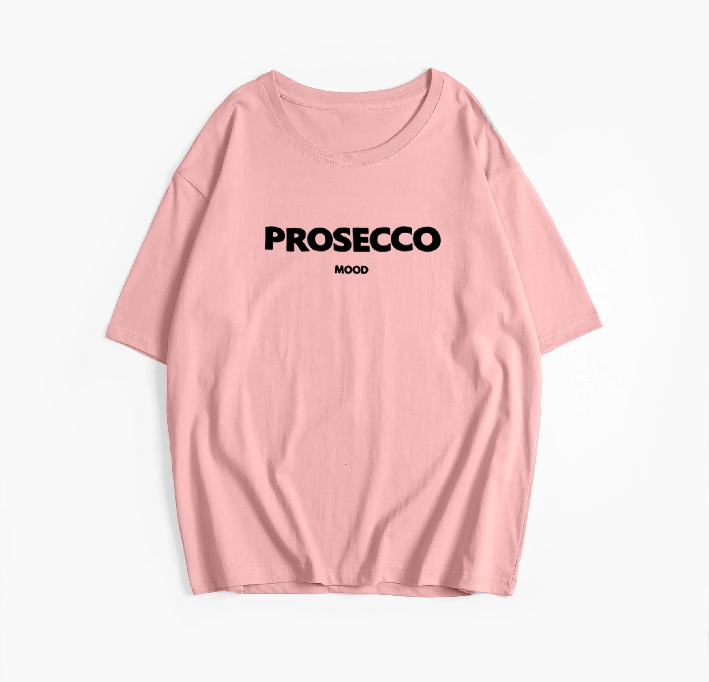 Pydshop 100% Cotton Letter Print T Shirt Women 2024 Summer New Basic Vintage Tee Casual Loose Chic O Neck Female Couple Tops