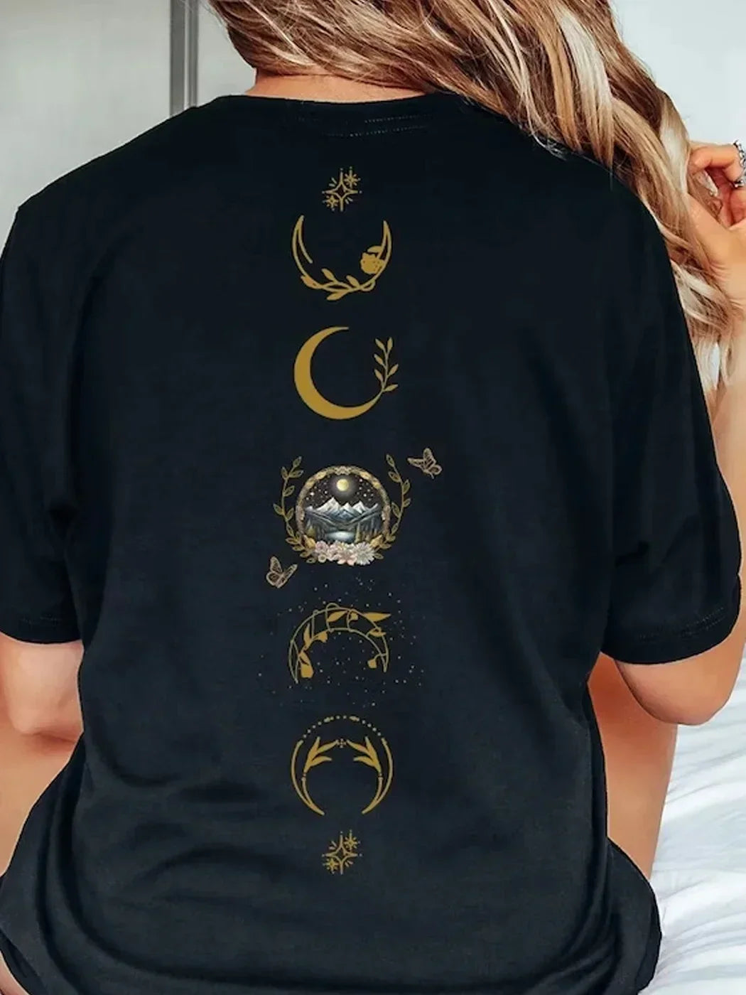 Pydshop 2 Side Patten Cotton Tee Velaris ACOTAR T-Shirt Velaris City Of Starlight Retro Shirt ACOTAR Velaris Fantasy Apparel Y2K Top