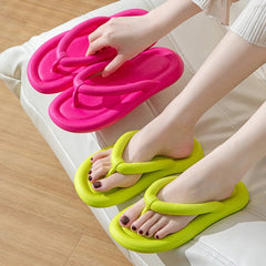 Solid Bubbly Beach Flip Flops