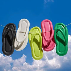 Solid Bubbly Beach Flip Flops