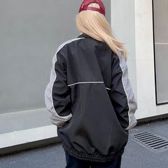 Star Oversized Bomber Jacket