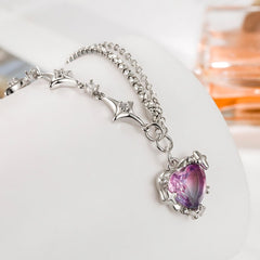Starry Heart Clavicular Necklace