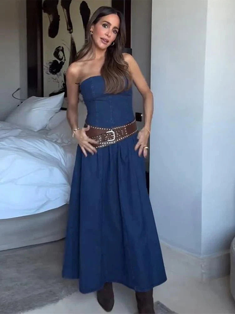 Backless Sleeveless Slim Long Dress