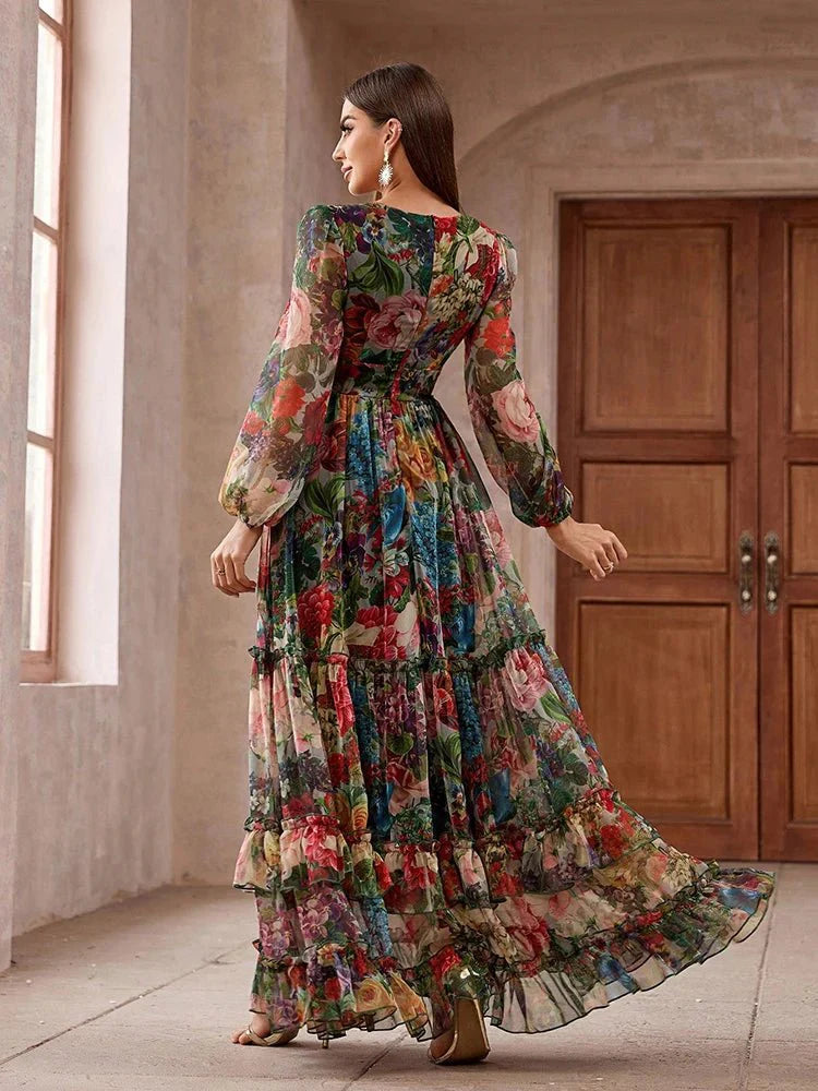 Boho Print Maxi Dress