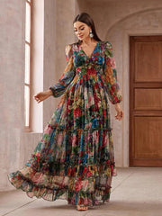 Boho Print Maxi Dress