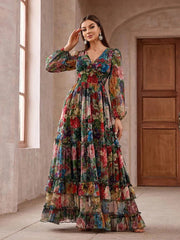 Boho Print Maxi Dress