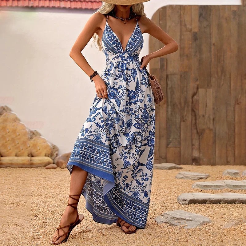 Breathable V-Neck Summer Dress