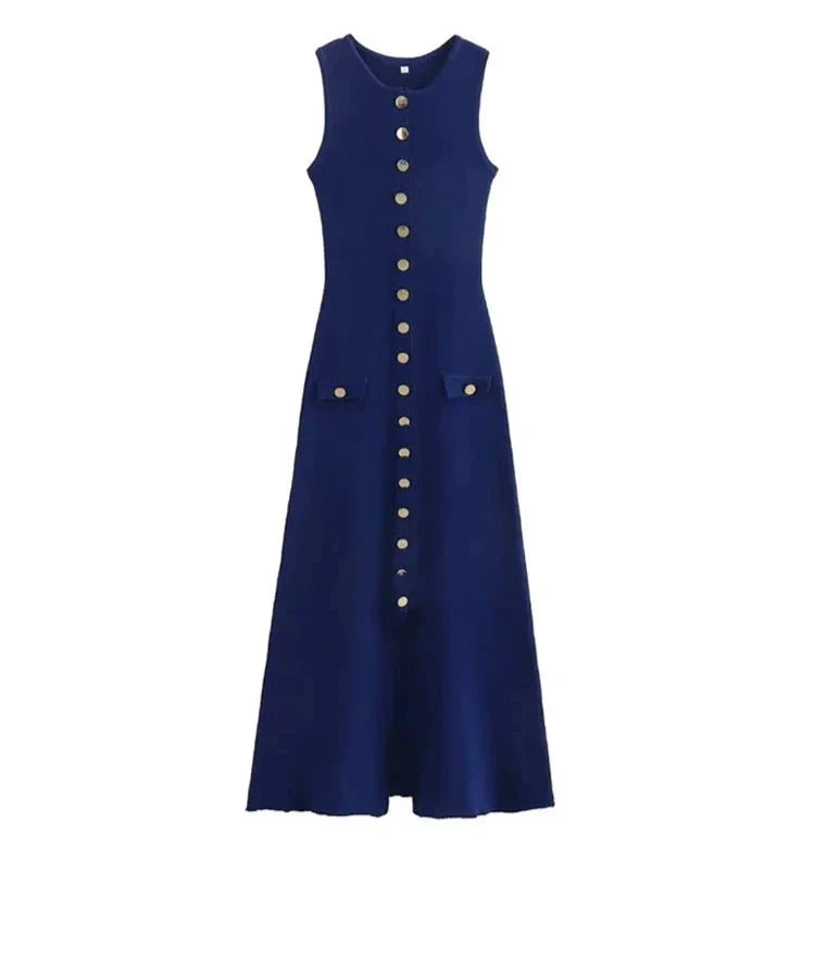Chic Fashion Knitted Midi Dress