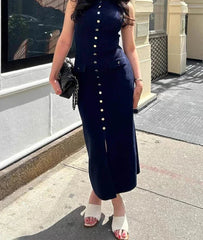 Chic Fashion Knitted Midi Dress